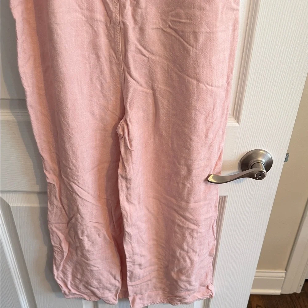 O'Neill Light Pink Wide-Leg Tie-Shoulder Jumpsuit - Picture 7 of 7